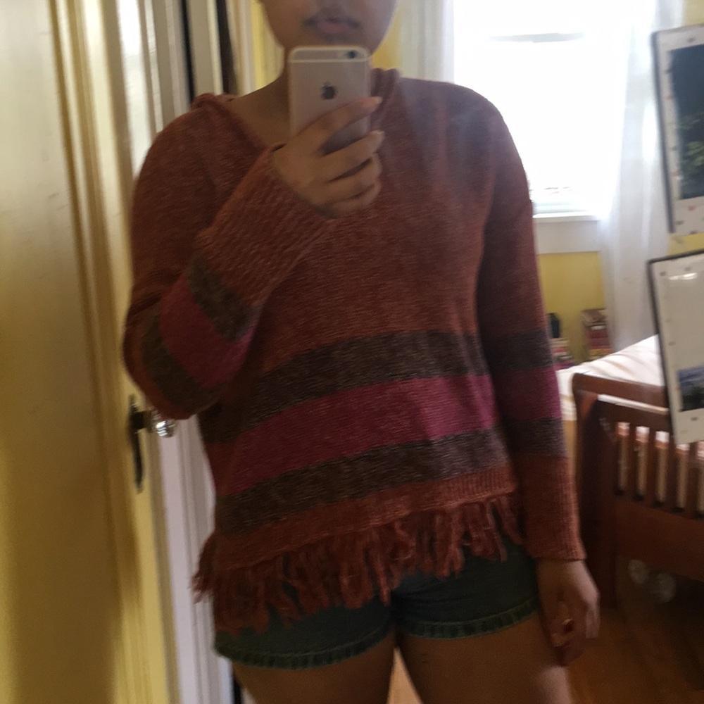 Hollister Knit Hooded Sweater